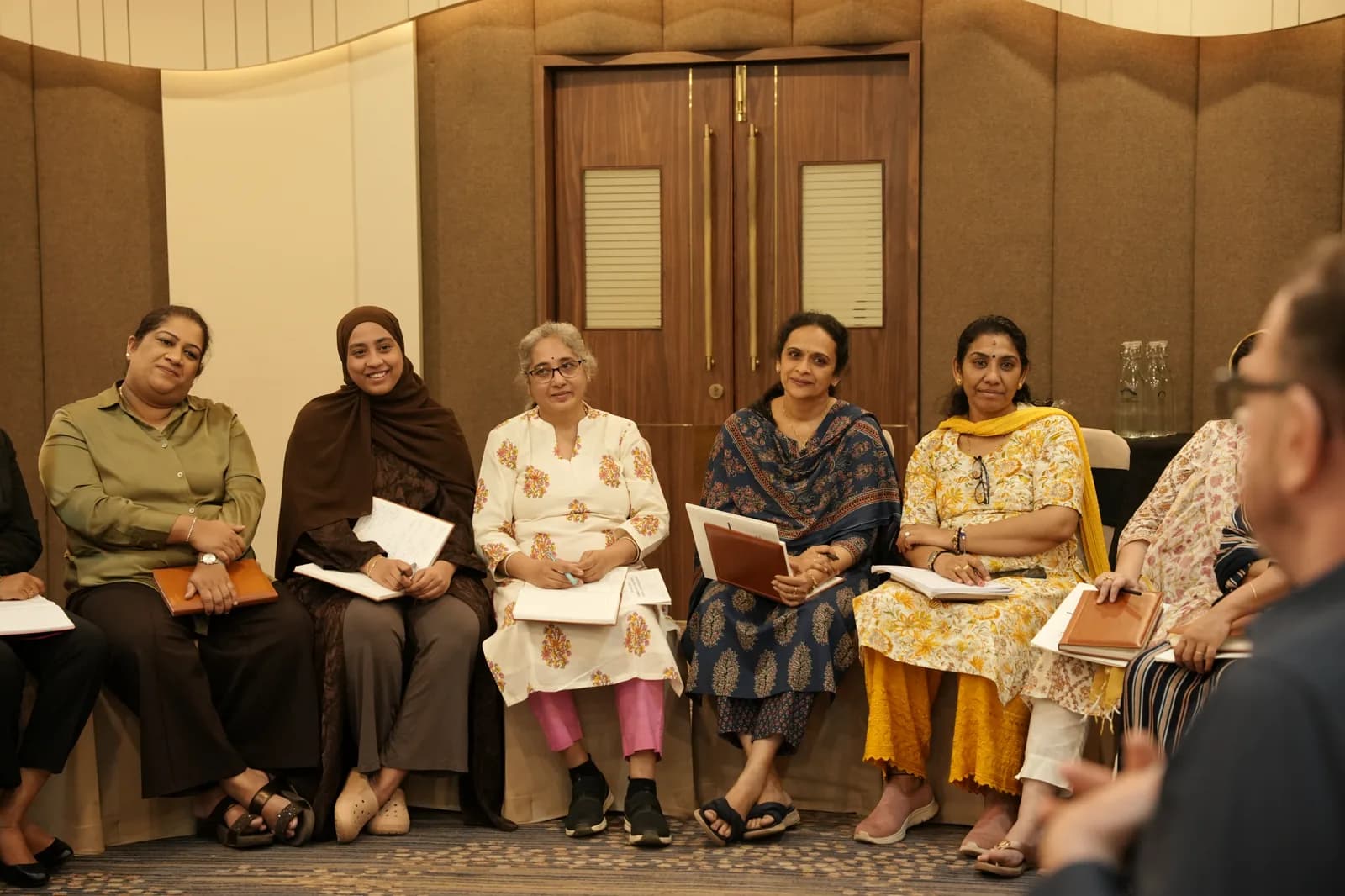 Engaged participants at the MindAlgo CBT practicum
